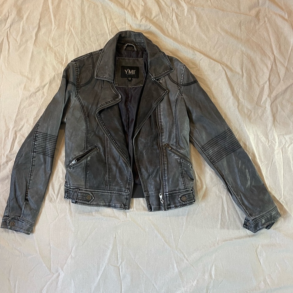 YMI Vegan Moto Jacket size M